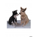 3D Figur persönliche Geschenke zwei Hunde