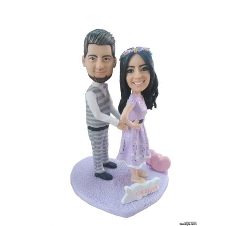 Personalisierte 3D Hochzeitstortenfiguren Liebespaar