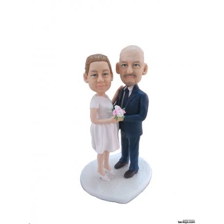 Personalisierte Hochzeitstortenfiguren Liebespaar